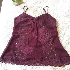 Burgundy camisole